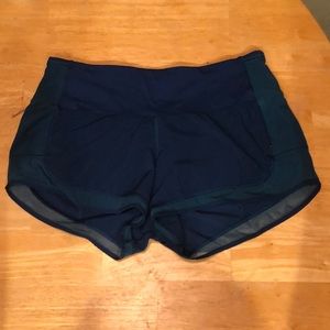 Teal Lululemon shorts
